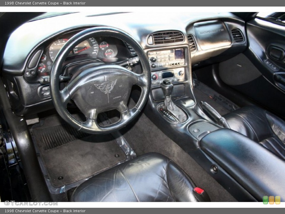 Black Interior Dashboard for the 1998 Chevrolet Corvette Coupe #57316108