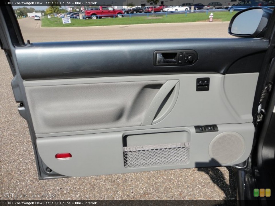 Black Interior Door Panel for the 2003 Volkswagen New Beetle GL Coupe #57319579
