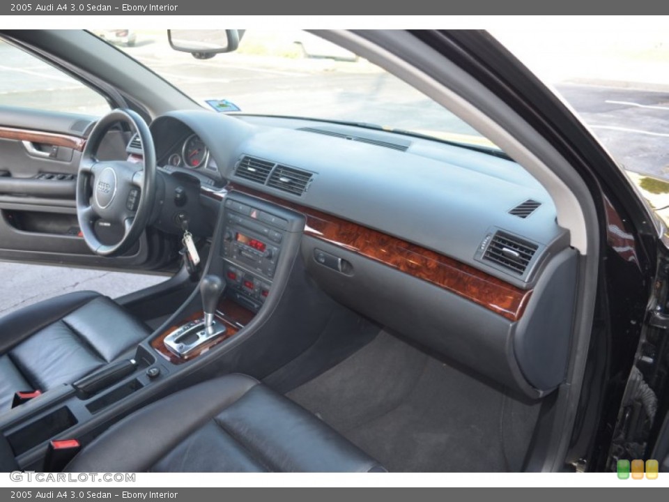 Ebony Interior Dashboard for the 2005 Audi A4 3.0 Sedan #57321142