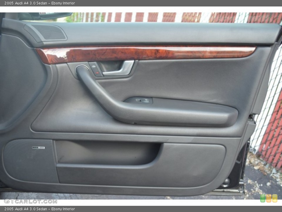 Ebony Interior Door Panel for the 2005 Audi A4 3.0 Sedan #57321199
