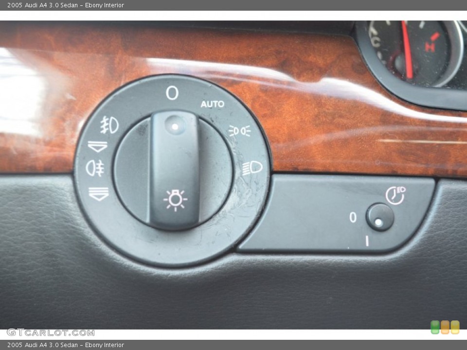 Ebony Interior Controls for the 2005 Audi A4 3.0 Sedan #57321223