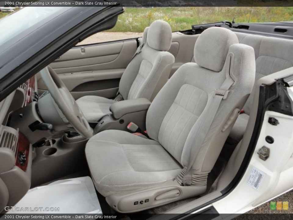 Dark Slate Gray Interior Photo for the 2001 Chrysler Sebring LX Convertible #57322003