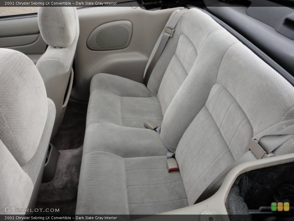 Dark Slate Gray Interior Photo for the 2001 Chrysler Sebring LX Convertible #57322012