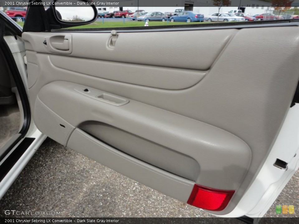 Dark Slate Gray Interior Door Panel for the 2001 Chrysler Sebring LX Convertible #57322113
