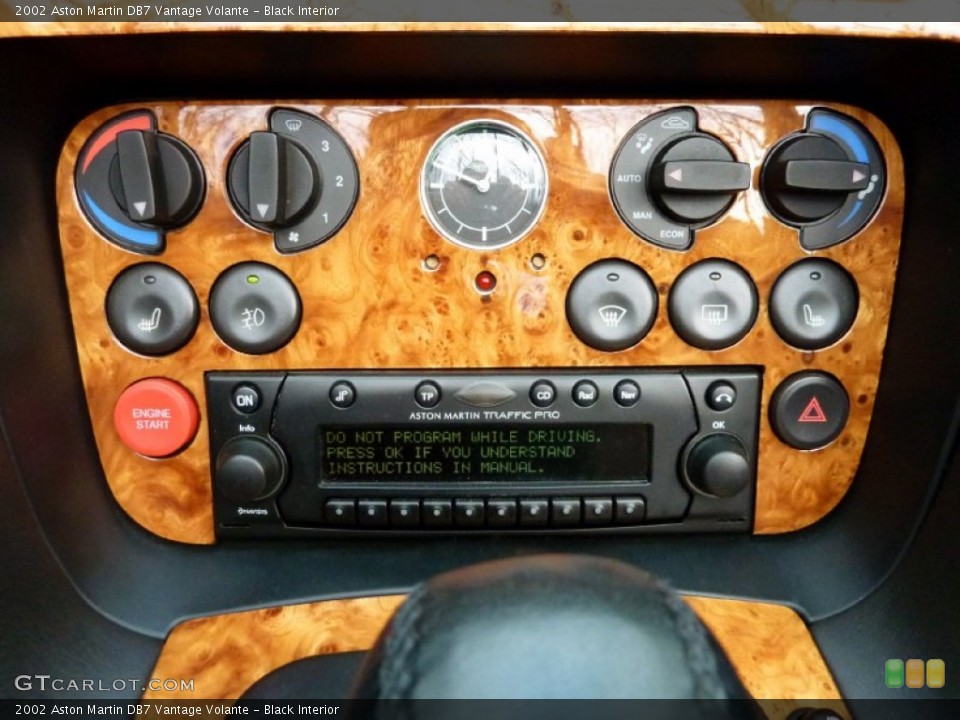 Black Interior Controls for the 2002 Aston Martin DB7 Vantage Volante #57322573