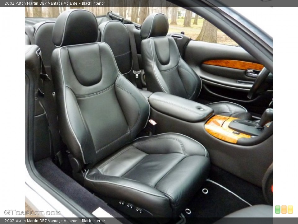 Black Interior Photo for the 2002 Aston Martin DB7 Vantage Volante #57322630