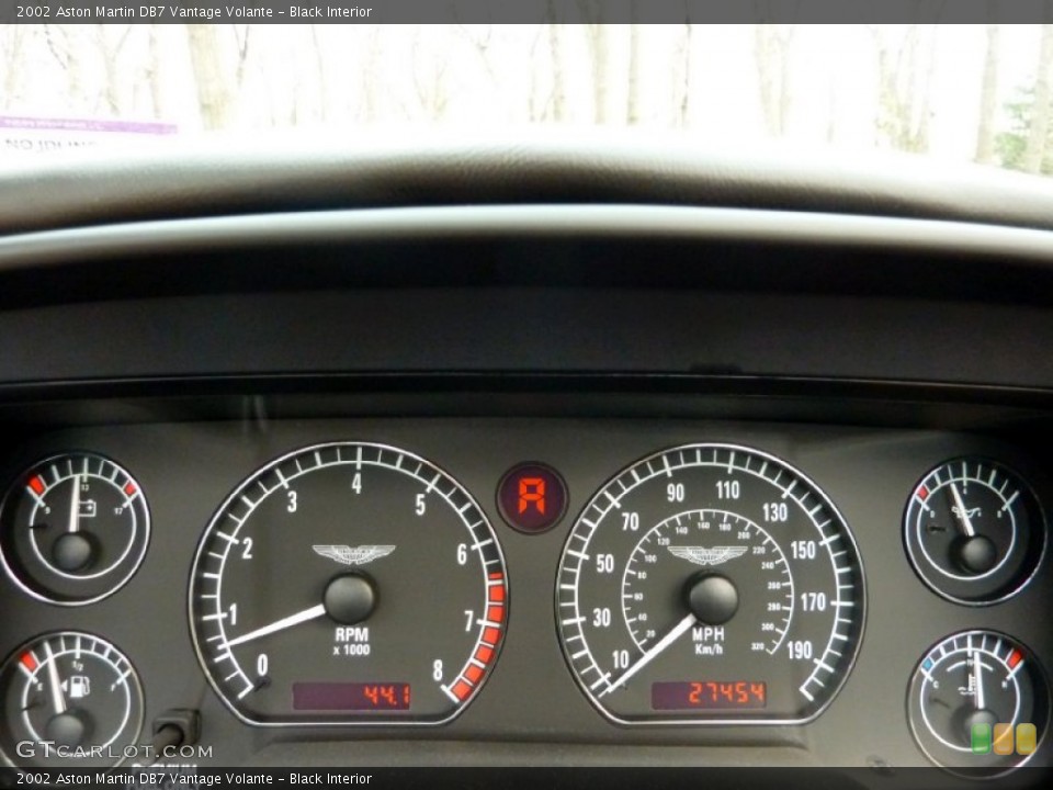 Black Interior Gauges for the 2002 Aston Martin DB7 Vantage Volante #57322675
