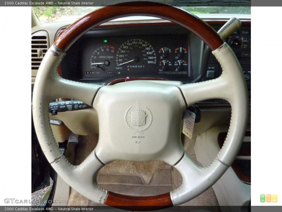 Neutral Shale Interior Steering Wheel for the 2000 Cadillac Escalade 4WD #57323713
