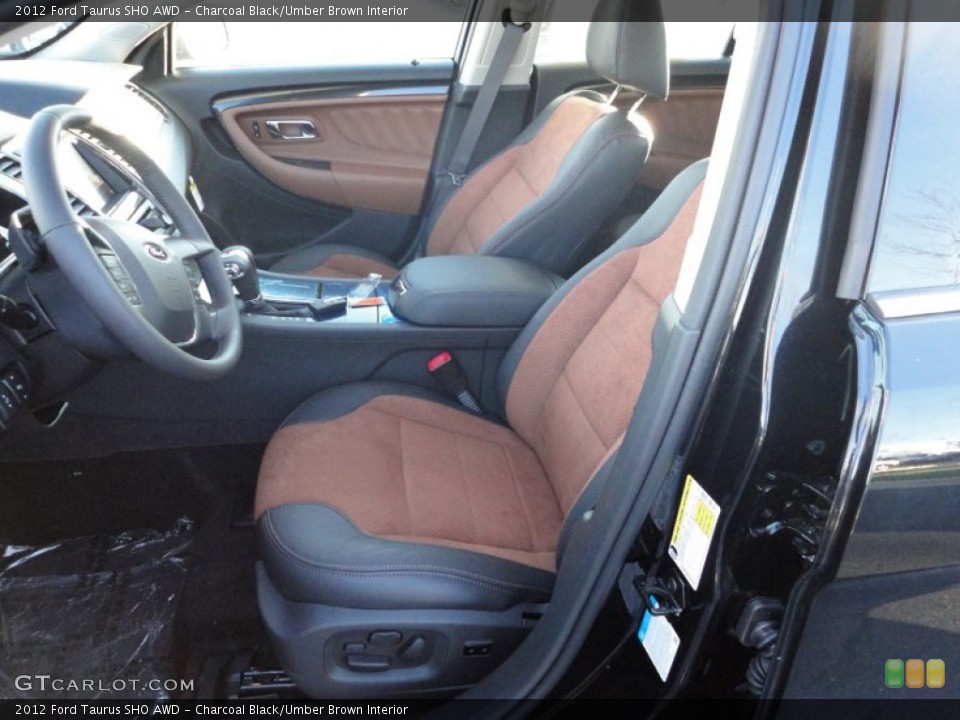 Charcoal Black/Umber Brown Interior Photo for the 2012 Ford Taurus SHO AWD #57324139
