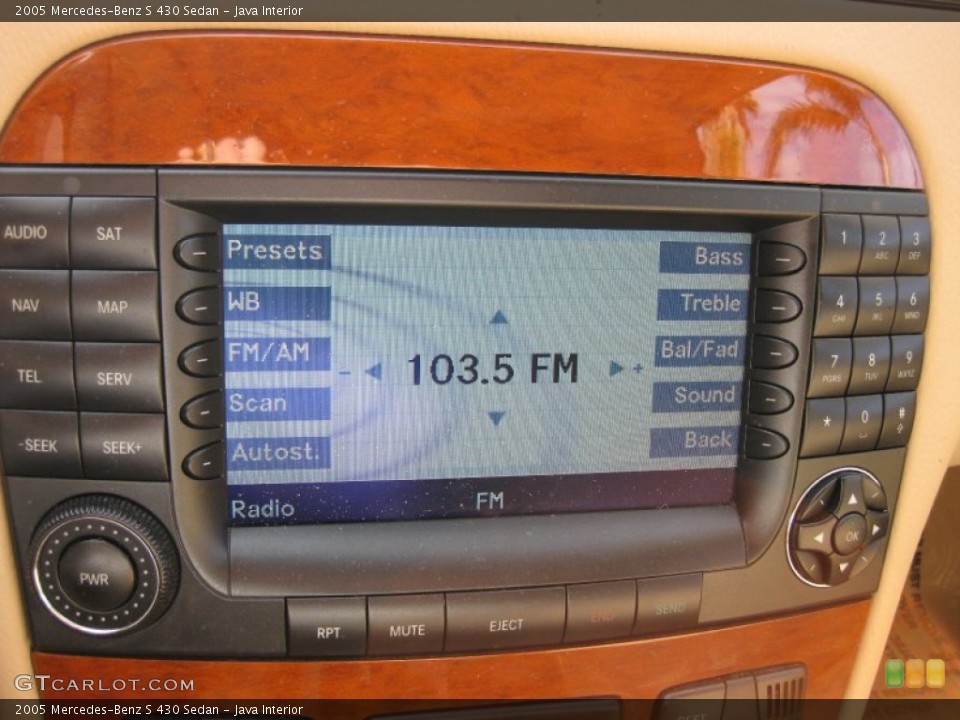 Java Interior Controls for the 2005 Mercedes-Benz S 430 Sedan #57325699