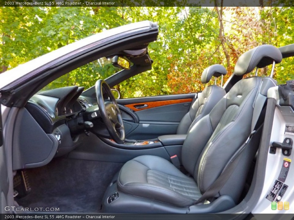 Charcoal Interior Photo for the 2003 Mercedes-Benz SL 55 AMG Roadster #57326087