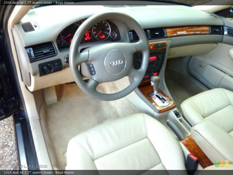 Beige 2004 Audi A6 Interiors