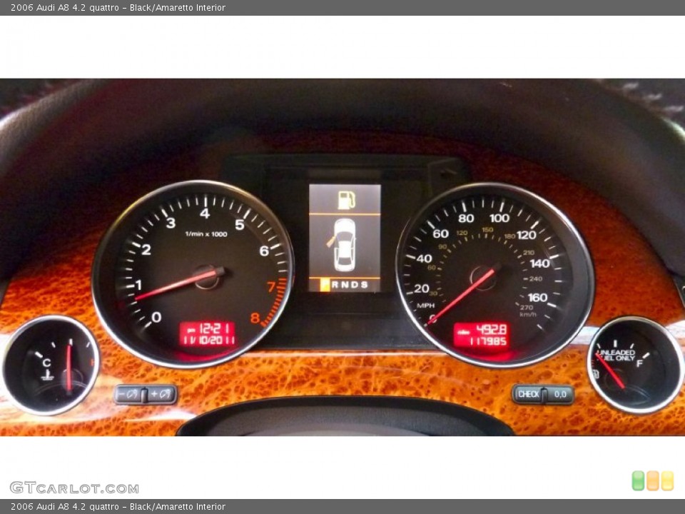 Black/Amaretto Interior Gauges for the 2006 Audi A8 4.2 quattro #57328027