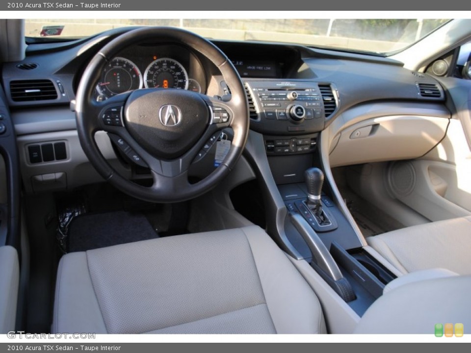Taupe Interior Dashboard for the 2010 Acura TSX Sedan #57328876