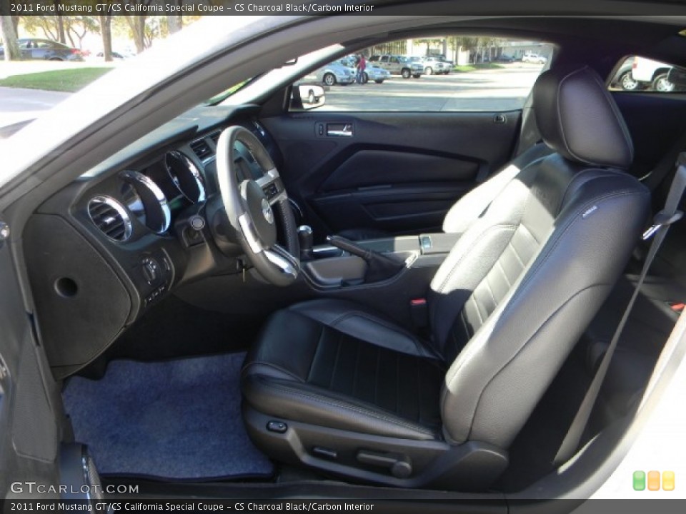 CS Charcoal Black/Carbon Interior Photo for the 2011 Ford Mustang GT/CS California Special Coupe #57329644