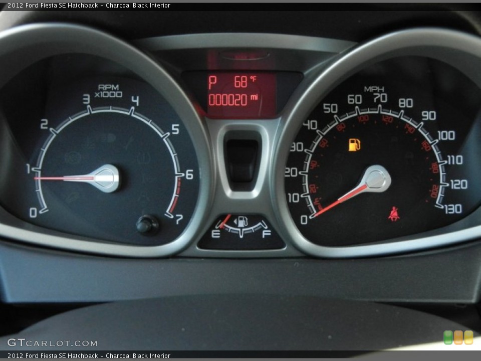 Charcoal Black Interior Gauges for the 2012 Ford Fiesta SE Hatchback #57331730