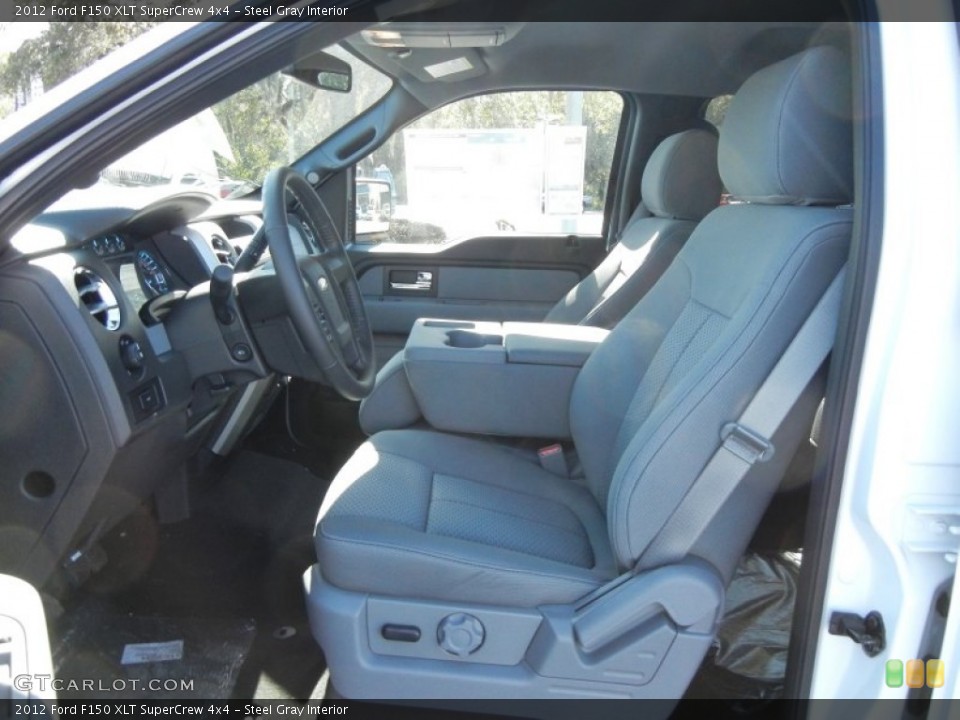 Steel Gray Interior Photo for the 2012 Ford F150 XLT SuperCrew 4x4 #57331882