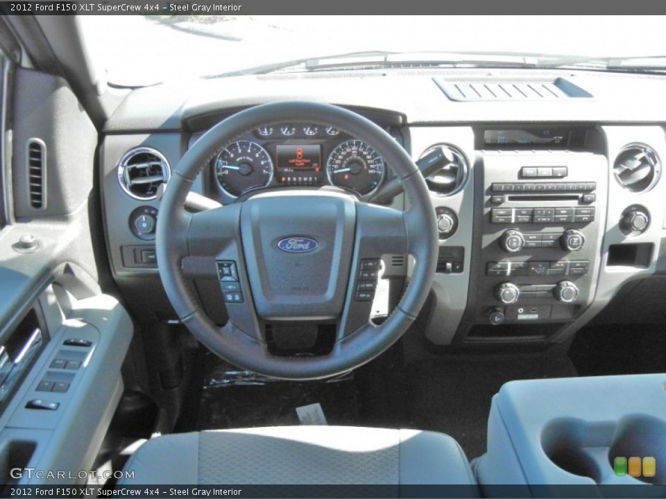 Steel Gray Interior Dashboard for the 2012 Ford F150 XLT SuperCrew 4x4 #57331901