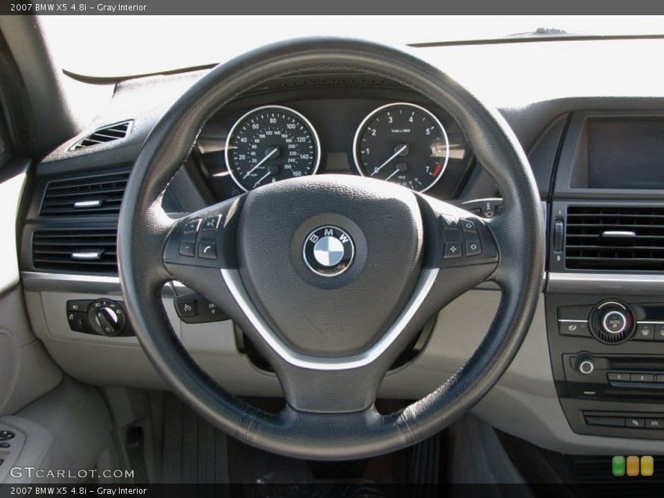 Gray Interior Steering Wheel for the 2007 BMW X5 4.8i #57333219