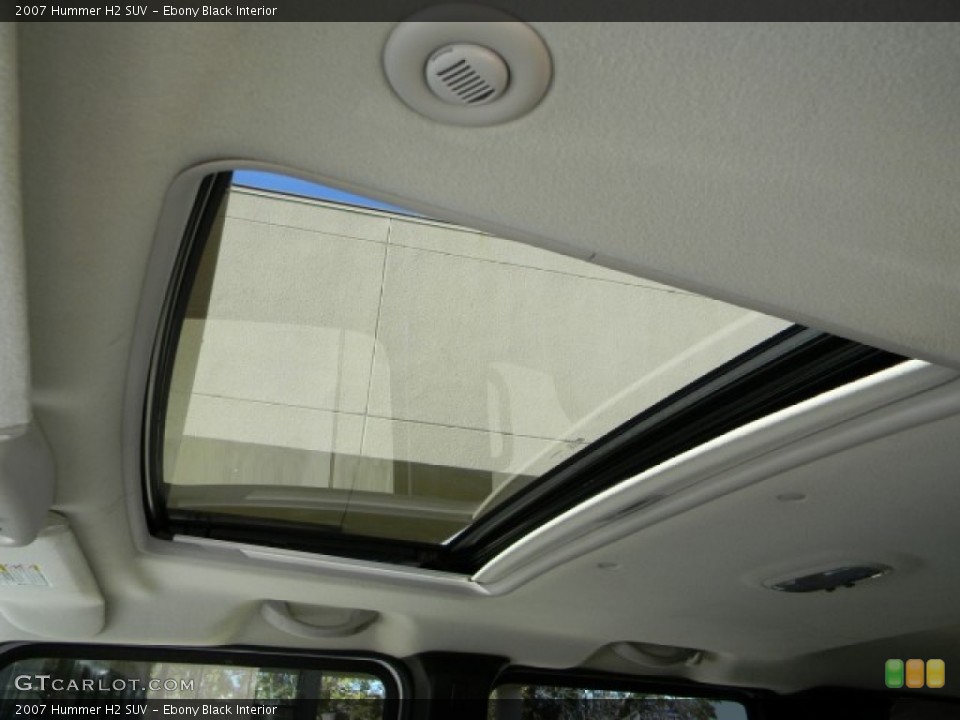 Ebony Black Interior Sunroof for the 2007 Hummer H2 SUV #57333910