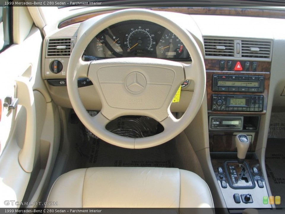 Parchment Interior Steering Wheel for the 1999 Mercedes-Benz C 280 Sedan #57335457