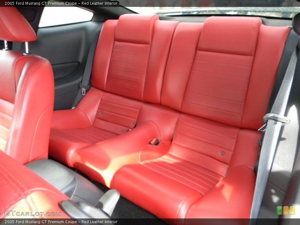 Red Leather Interior Photo for the 2005 Ford Mustang GT Premium Coupe #57335991