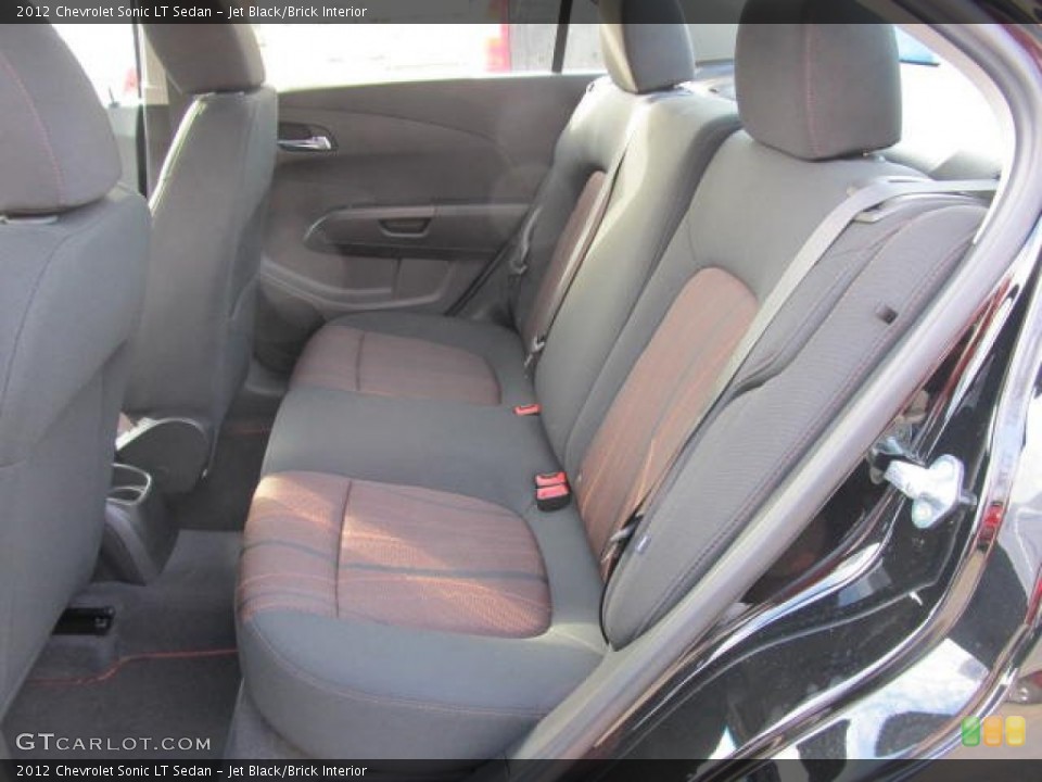Jet Black/Brick Interior Photo for the 2012 Chevrolet Sonic LT Sedan #57336111