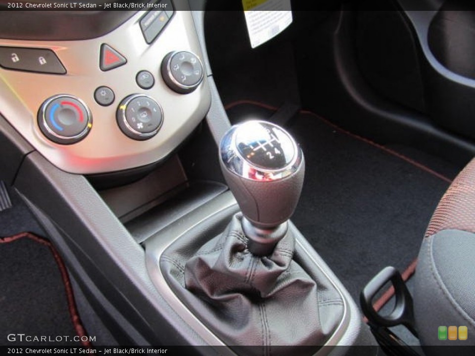 Jet Black/Brick Interior Transmission for the 2012 Chevrolet Sonic LT Sedan #57336132