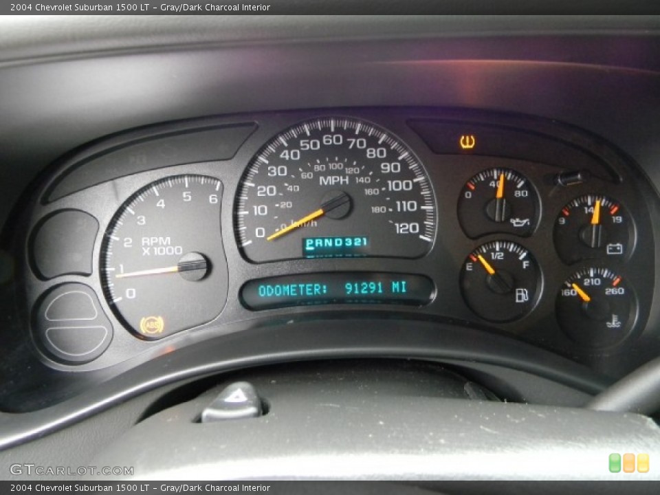 Gray/Dark Charcoal Interior Gauges for the 2004 Chevrolet Suburban 1500 LT #57336228