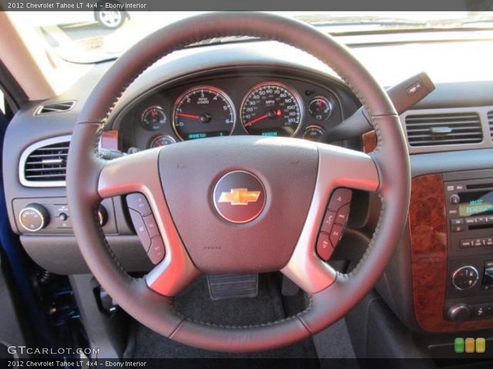 Ebony Interior Steering Wheel for the 2012 Chevrolet Tahoe LT 4x4 #57336501