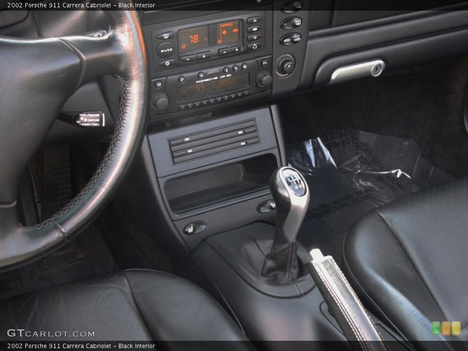 Black Interior Transmission for the 2002 Porsche 911 Carrera Cabriolet #57336669