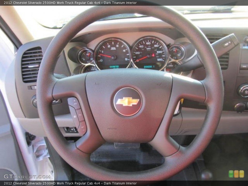Dark Titanium Interior Steering Wheel for the 2012 Chevrolet Silverado 2500HD Work Truck Regular Cab 4x4 #57336885