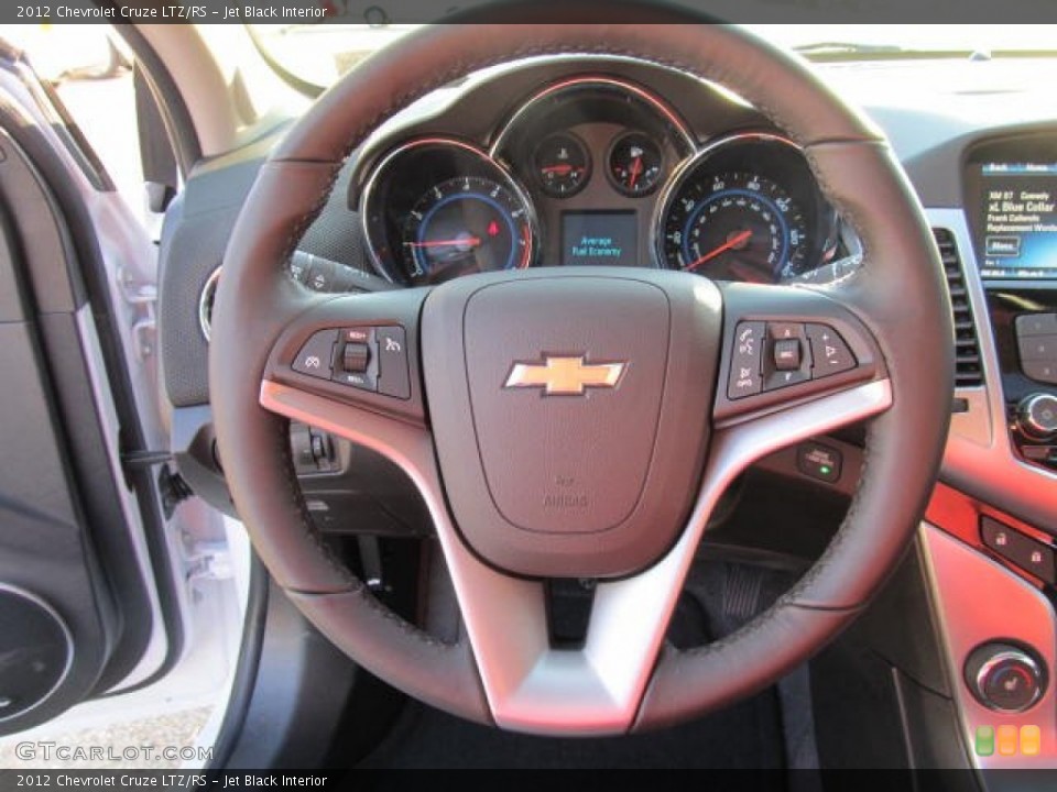 Jet Black Interior Steering Wheel for the 2012 Chevrolet Cruze LTZ/RS #57337140