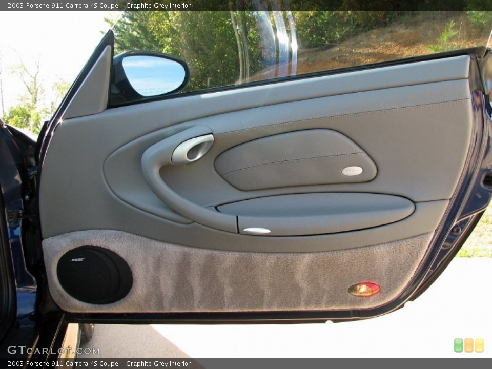 Graphite Grey Interior Door Panel for the 2003 Porsche 911 Carrera 4S Coupe #57338947