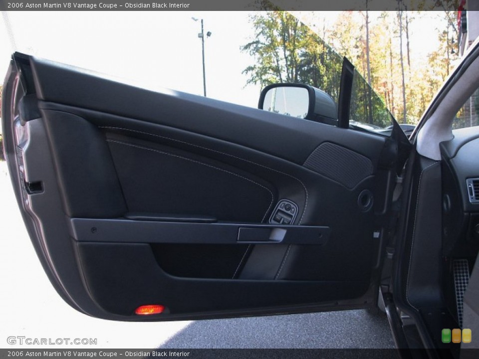 Obsidian Black Interior Door Panel for the 2006 Aston Martin V8 Vantage Coupe #57340391