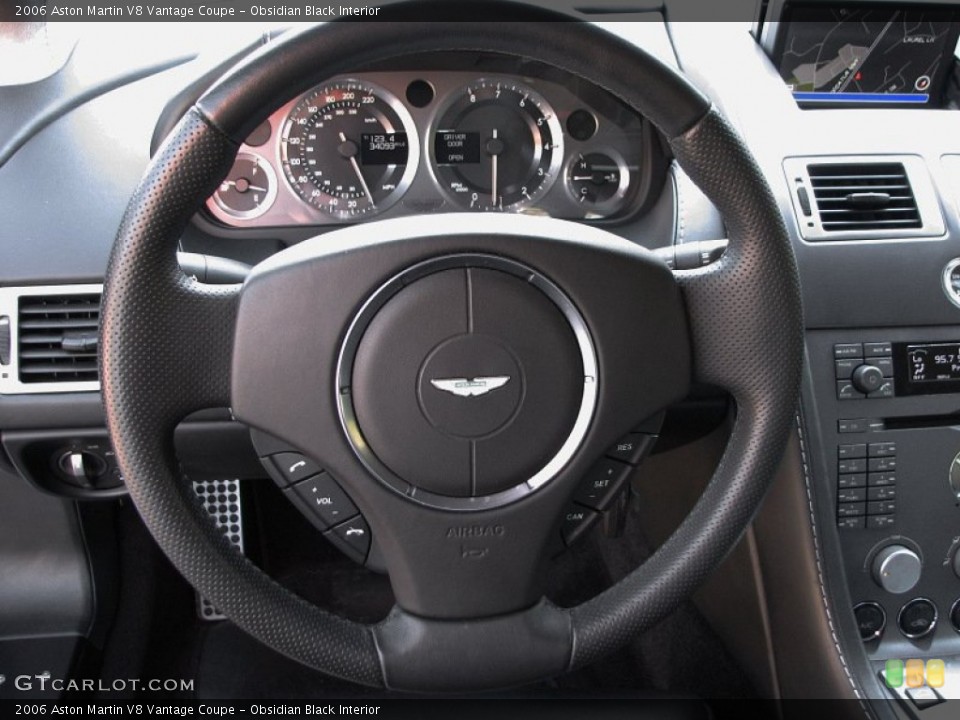 Obsidian Black Interior Steering Wheel for the 2006 Aston Martin V8 Vantage Coupe #57340415