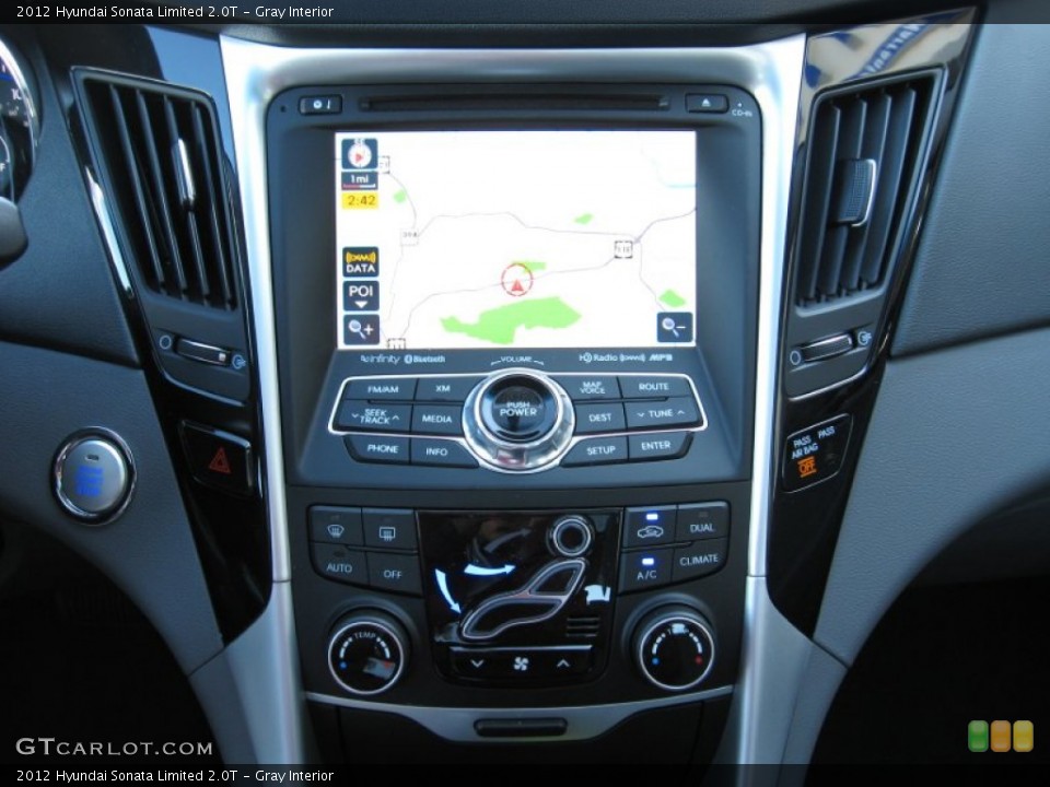 Gray Interior Navigation for the 2012 Hyundai Sonata Limited 2.0T #57340430