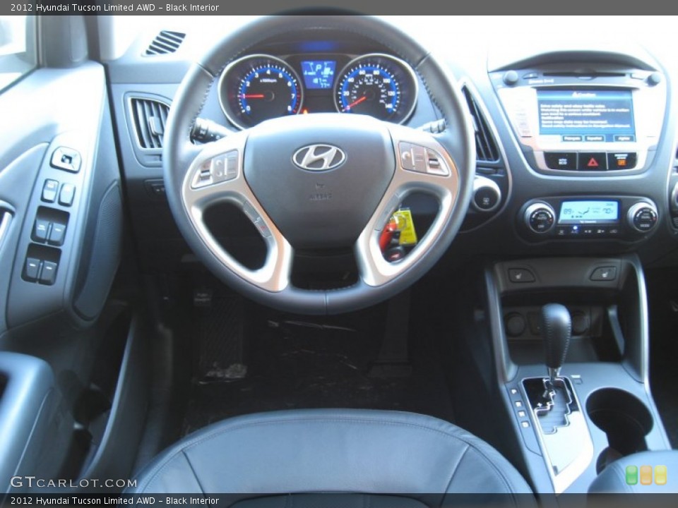 Black Interior Dashboard for the 2012 Hyundai Tucson Limited AWD #57340588