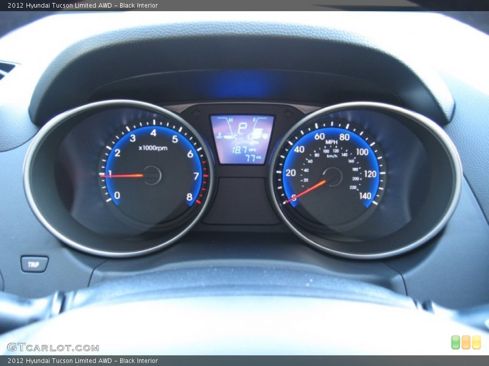 Black Interior Gauges for the 2012 Hyundai Tucson Limited AWD #57340618