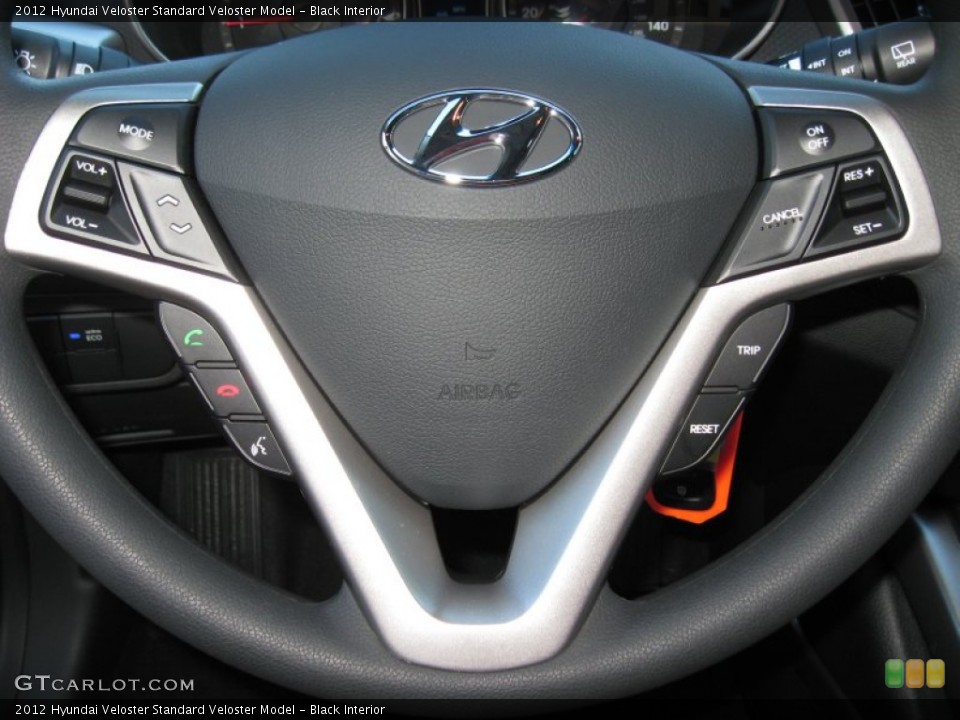 Black Interior Steering Wheel for the 2012 Hyundai Veloster  #57340777