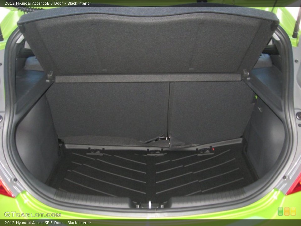 Black Interior Trunk for the 2012 Hyundai Accent SE 5 Door #57341131