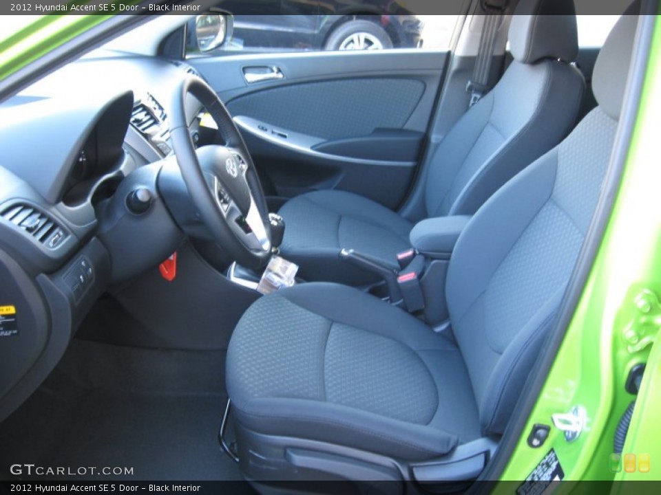 Black Interior Photo for the 2012 Hyundai Accent SE 5 Door #57341143