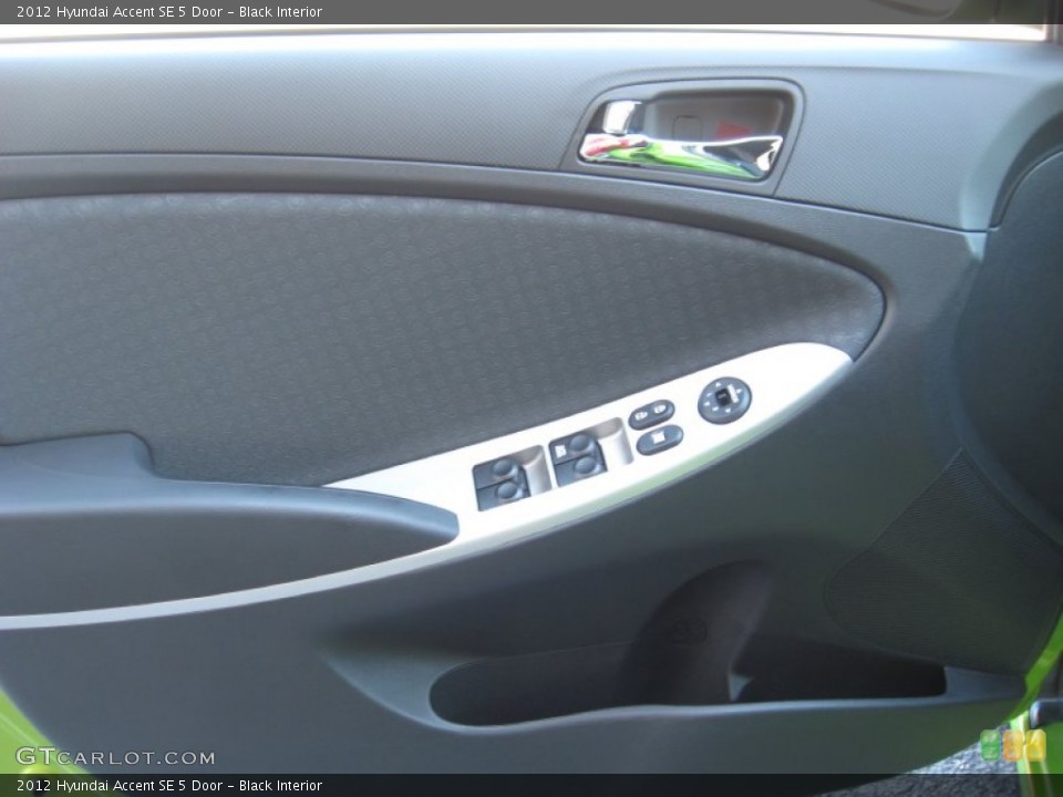 Black Interior Door Panel for the 2012 Hyundai Accent SE 5 Door #57341156