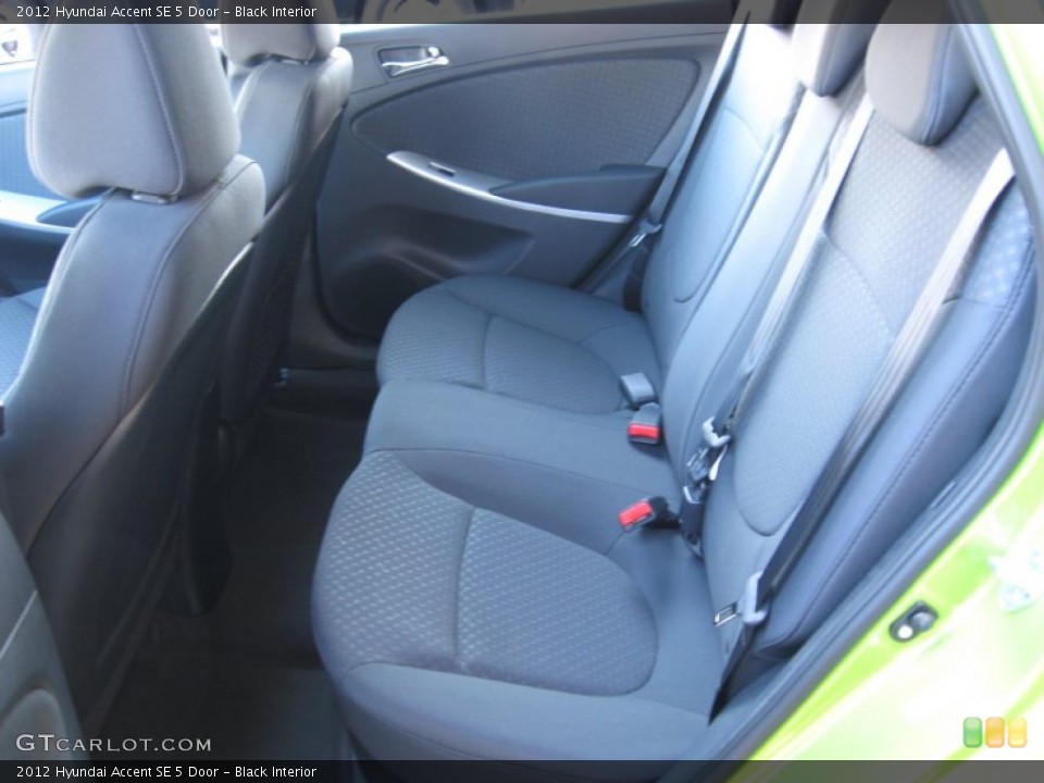 Black Interior Photo for the 2012 Hyundai Accent SE 5 Door #57341162