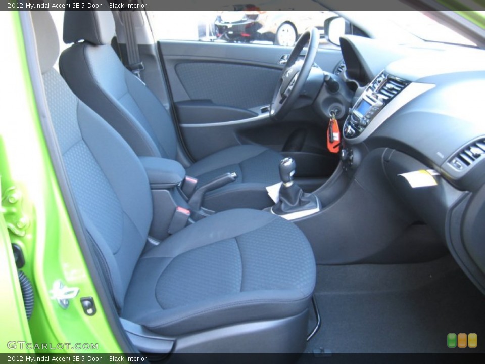 Black Interior Photo for the 2012 Hyundai Accent SE 5 Door #57341180