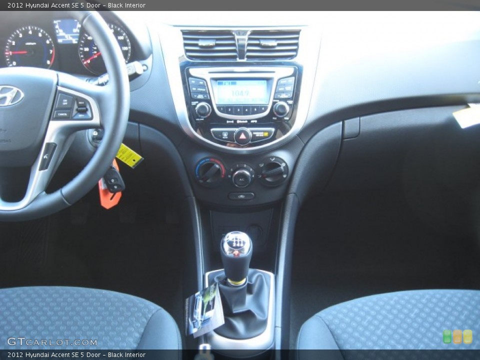 Black Interior Dashboard for the 2012 Hyundai Accent SE 5 Door #57341205