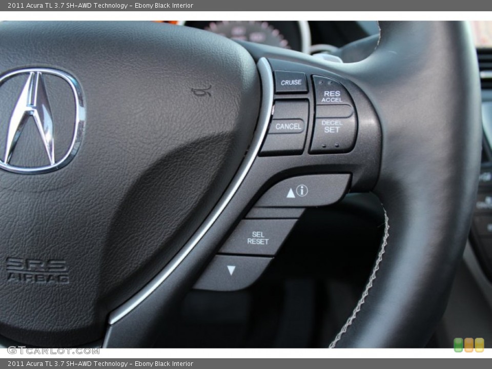 Ebony Black Interior Controls for the 2011 Acura TL 3.7 SH-AWD Technology #57343192