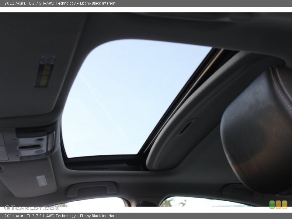 Ebony Black Interior Sunroof for the 2011 Acura TL 3.7 SH-AWD Technology #57343216