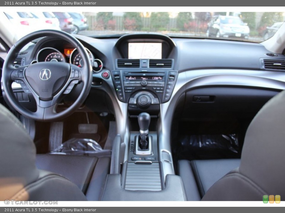 Ebony Black Interior Dashboard for the 2011 Acura TL 3.5 Technology #57343393