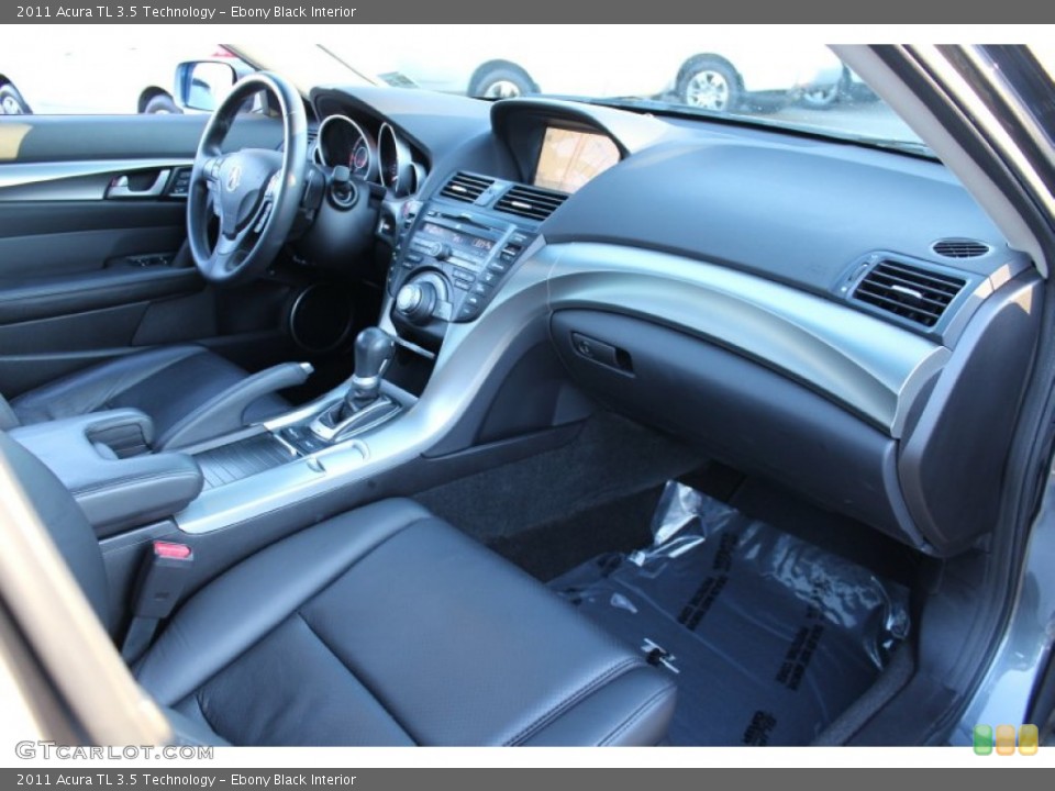 Ebony Black Interior Dashboard for the 2011 Acura TL 3.5 Technology #57343459
